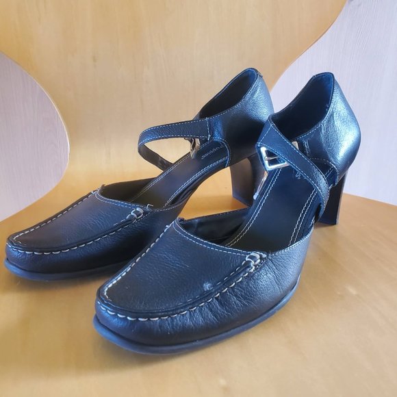 Hush Puppies Black Size 9.5M with 2.5inch  Heel - Picture 5 of 9